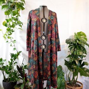 LuLaRoe Tribal Print Cardigan, Size L